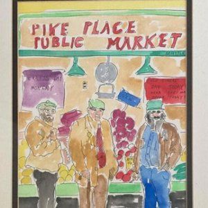 Pike Place Public Market Painting